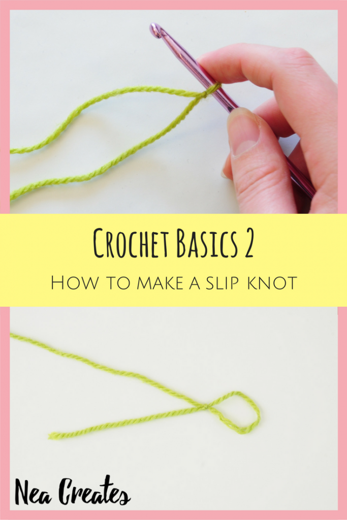 Crochet Basics 2 How To Make A Slip Knot Nea Creates