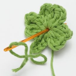 Shamrock crochet pattern, crochet leaf, clover crochet appli - Inspire  Uplift