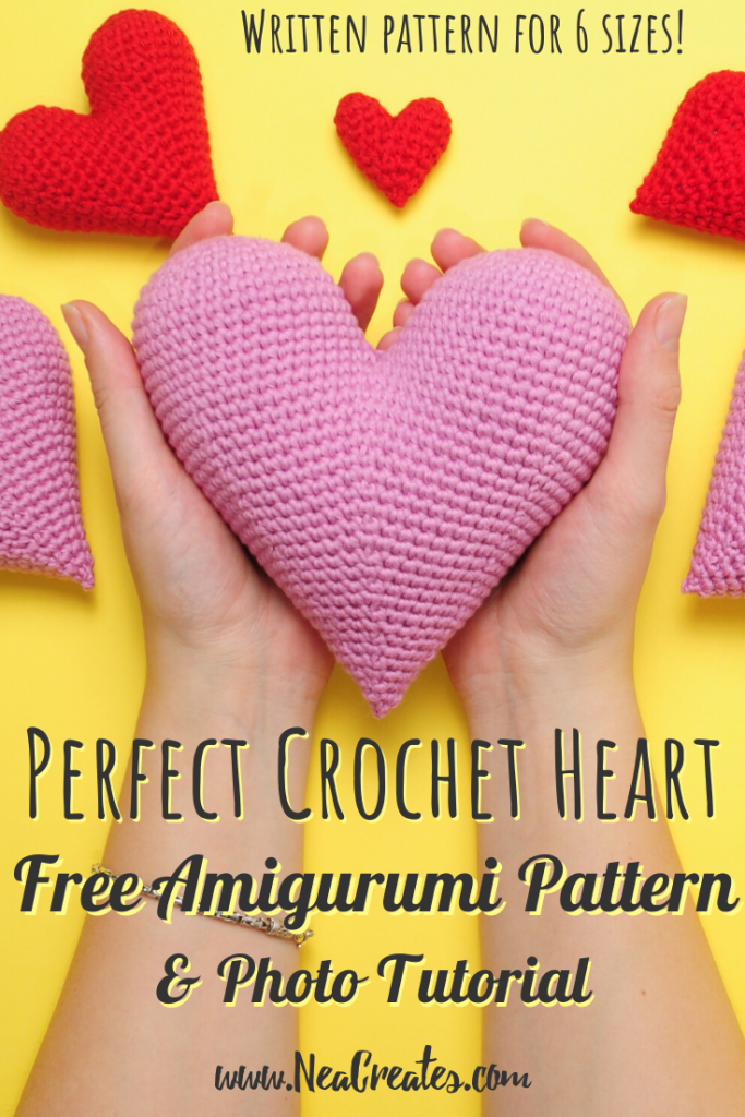 Perfect Crochet Heart Free Amigurumi Pattern Nea Creates